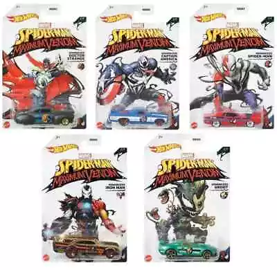 Buy Hot Wheels Marvel Spider-Man Maximum Venom Die-Cast Set Of 5 Cars 1:64 Scale • 14.99£