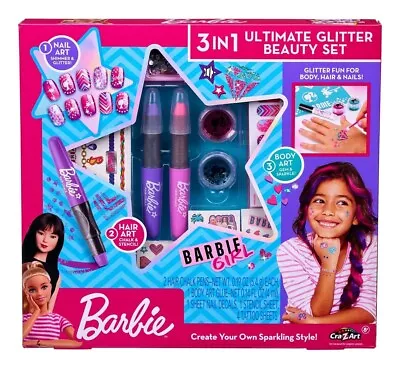 Buy Barbie 3 In 1 Ultimate Glitter Beauty Set • 14.99£