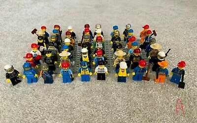 Buy Lego Bundle Job Lot 50 Mini Figures -  Police - Workman - Crook - Fireman  L@@k • 84.99£