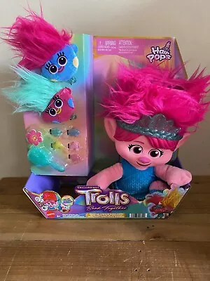 Buy Trolls Band Together Hair Pops Showtime Surprise Queen Poppy Talking Plush • 22.09£