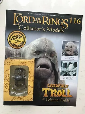 Buy Lord Of The Rings Collector's Models Issue 116 Catapult Troll Eaglemoss Figure • 14.99£