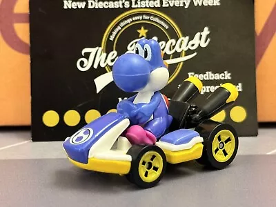 Buy HOT WHEELS MARIO KART Blue Yoshi Standard Kart 1:64 Diecast NEW LOOSE • 9.99£
