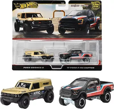 Buy Hot Wheels Premium Car Culture 2-pack [ Ford Bronco R / '17 Ford F-150 ] • 30.65£