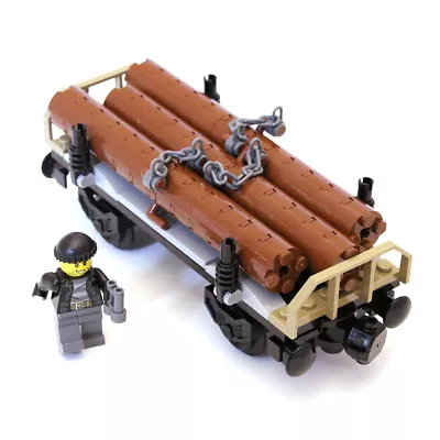 Buy Lego Train City Cargo Logs Tree Trunk Wood Timber Wagon From 60198 NEW • 21.99£