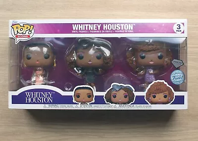 Buy Funko Pop Icons Whitney Houston 3 Pack + Free Protector • 44.99£