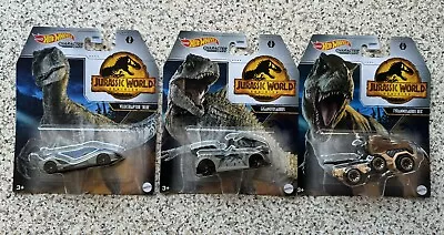 Buy Hot Wheels Jurassic World Dominion Character Cars Bundle Of 4 Dinosaur Cars New • 14.99£