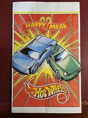 Buy Hot Wheels - 1998 - Mcdonalds Happy Meal Paper Bag - Unused #B10462 • 2.99£