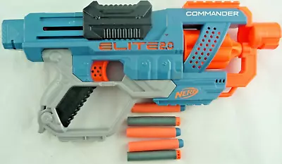 Buy NERF Elite 2.0 Commander Dart Gun Only Hasbro USED(152) • 7.99£