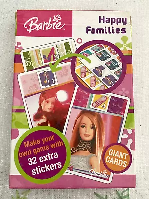 Buy NEW Vintage 2000s Mattel Barbie Happy Families Playing Cards With Matching Case • 9.99£