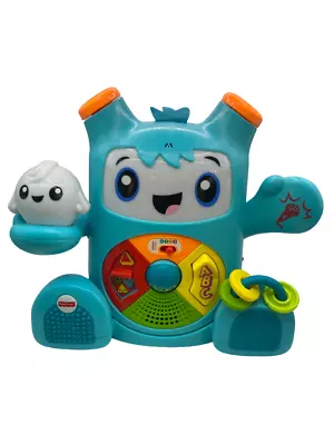 Buy Fisher-Price Mon Ami Rocki Interactive Robot Toy Sounds Lights Teach Baby 6M+ • 17.99£