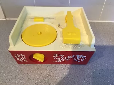 Buy Fisher Price Red / White Music Box Record Player With Five Compatible Records • 20£