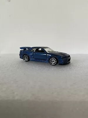 Buy Rare Nissan Skyline GTR R34 Nismo Blue Hot Wheels Car • 10£