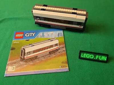 Buy LEGO® 60051 ICE Center Car + OBA/Middle Wagon + Inst Railway Train 12V 9Vx • 50.57£