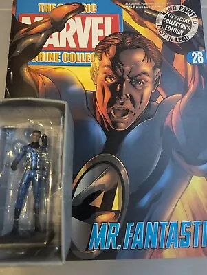 Buy Eaglemoss The Classic Marvel Figurine Collection Mr. Fantastic Issue 28 With Mag • 4.99£