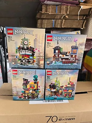 Buy Lego Micro Ninjago 40703 40704 40705 40706 City Docks Gardens Markets New Sealed • 129£