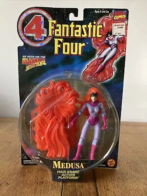 Buy Fantastic Four Medusa Hair Snare Action Platform Figure Toy Biz 1996 Sealed Card • 19.99£