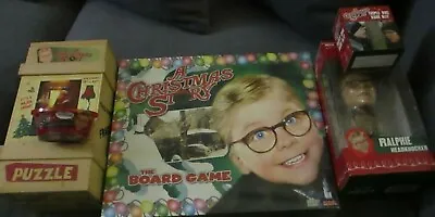 Buy  A Christmas Story  BUNDLE! Board Game, Lamp Puzzle, Ralphie Bobblehead, + NEW! • 74.55£