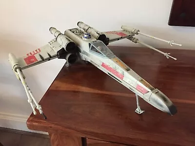 Buy Vintage Star Wars 1998 Hasbro Luke Skywalker Electronic X-wing Fighter • 54£