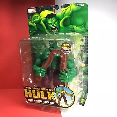 Buy Marvel Legends Hulk Classics Super Poseable Savage Hulk, Toybiz Carded 2004 • 29£