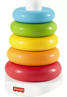 Buy Fisher-Price Rock-a-Stack Baby Toy, Classic Roly-Poly Ring Stacking Toy For Infa • 16.46£