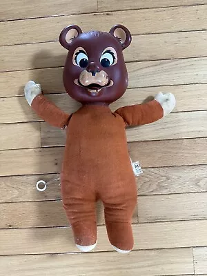 Buy BIFF The BEAR 1965 Mattel Talking Bear With Pull String 16  Talks VTG TESTED • 25.86£