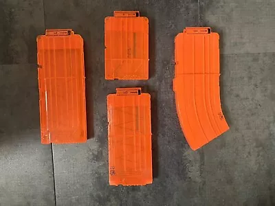 Buy Nerf N-Strike Assorted Magazines (6, 10, 10, 12 Round Capacity) • 12.99£