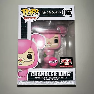 Buy Funko POP! Friends: Chandler Bing (Bunny Outfit) #1066 Flocked Target Con 2021 • 84.99£