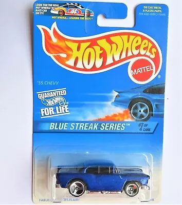 Buy Very Rare Original Hot Wheels 1996 Issue 55 Chevy - Blue Streak Series • 5£