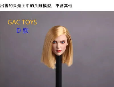 Buy 1/6 Female Head Sculpt For Blonde HAIR GC006D 12   Figure Phicen Hot Toys • 35.27£