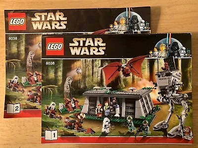 Buy Lego Star Wars 8038 Battle Of Endor - Instruction Booklets Only • 14.95£