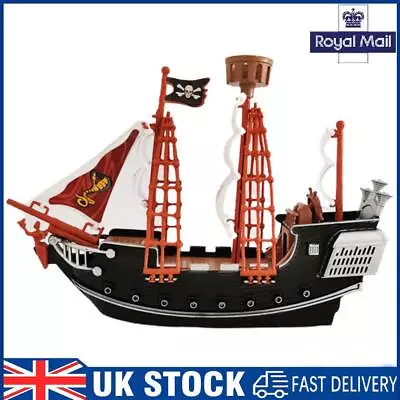 Buy 10in Boat Toy Ship Model Toy Pirates Ship Scene Decor Prop For Home Kindergarten • 10.79£