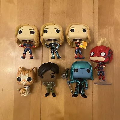 Buy X7 Marvel Funko Pop! Vinyl Captain Marvel Loose Bundle OOB • 30.35£