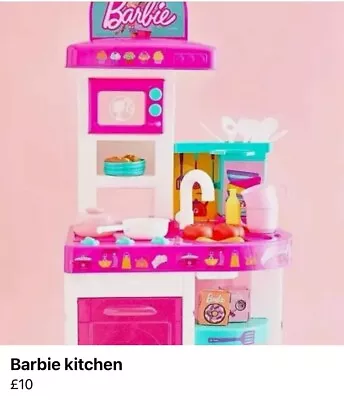 Buy Barbie Kitchen Set • 11£