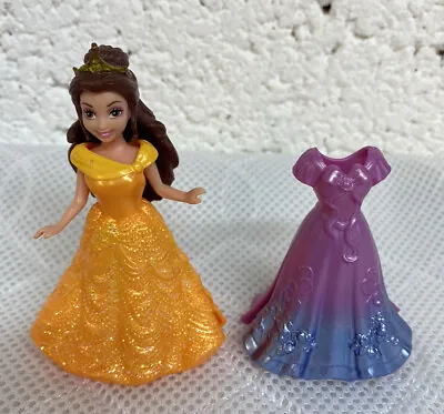Buy Disney Princess Magiclip Magic Clip Doll - Belle & 2 Dresses - Good Condition • 12.95£