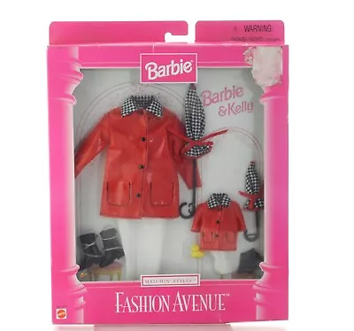 Buy Mattel-Barbie Fashion Avenue* Barbie & Kelly Rain Coat Wear Doll Clothes • 49.99£