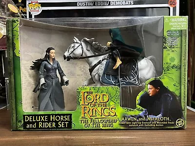 Buy Lord Of The Rings Arwen & Asfaloth Deluxe Horse And Rider Figure Set By Toybiz • 49.99£