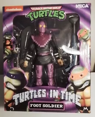 Buy Neca Teenage Mutant Ninja Turtles Turtles In Time Foot Soldier 7  Action Figure • 27.97£
