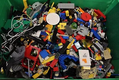 Buy Approx. 9kg Mixed LEGO Building Bricks, Blocks, Pieces Mini Figures -E35 • 9.99£