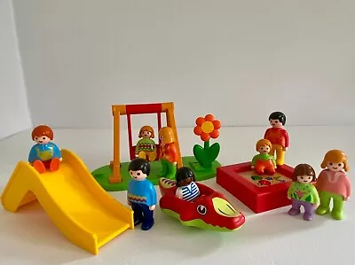 Buy Playmobil 123 Children's Playground Park With Lots Of Figures • 24.99£