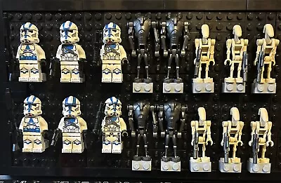Buy 16 X Lego Star Wars Mini Figures 6 501st Clone Trooper 4 Super Battle Droids 6BD • 38.99£