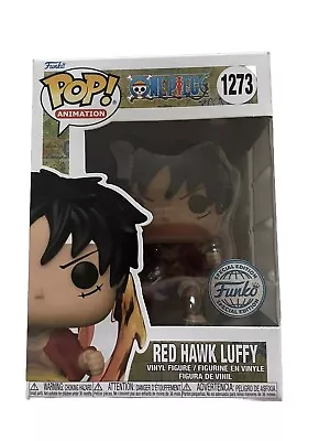 Buy 1273 Red Hawk Luffy - One Piece Funko POP With POP Protector • 8£