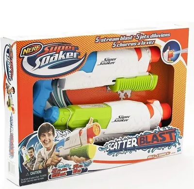 Buy Nerf Super Soaker Scatter Blast 5 Stream Blast Outdoor Water Gun • 22.89£