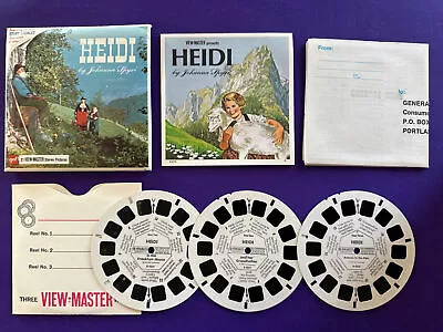 Buy VIEWMASTER HEIDI B425 & Booklet 1960s 3 Reel Set • 12£