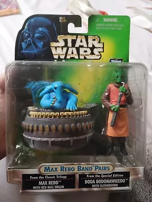 Buy Star Wars Action Figure Max Rebo & Doda Bodonawieedo Kenner Power Of The Force • 75£