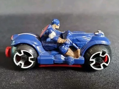 Buy Hot Wheels Marvel Captain America Motorbike Toy Mattel 2014 The Avengers  • 9.95£