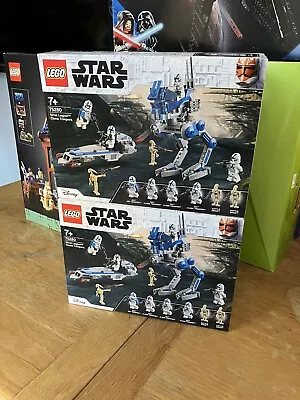 Buy 2x LEGO STAR WARS 501st Legion Clone Troopers - NEW SEALED Retired ( 75280 ) • 65£