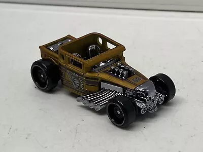 Buy Hot Wheels Bone Shaker Maroon Gold 2005 Mattel Unboxed • 2.99£