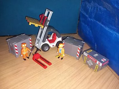 Buy Playmobil Cargo / Warehouse Fork Lift Construction / Airport Used / Clearance • 15.95£