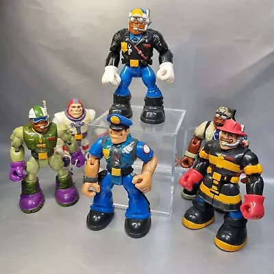 Buy Fisher Price Rescue Heroes Bundle 6 Vintage  Figures 1998 • 27.45£