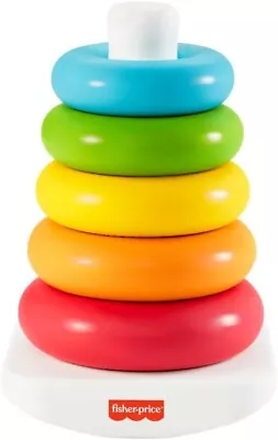 Buy Fisher-Price Rock-a-Stack Baby Toy, Classic Roly-Poly Ring Stacking-UK • 6.99£
